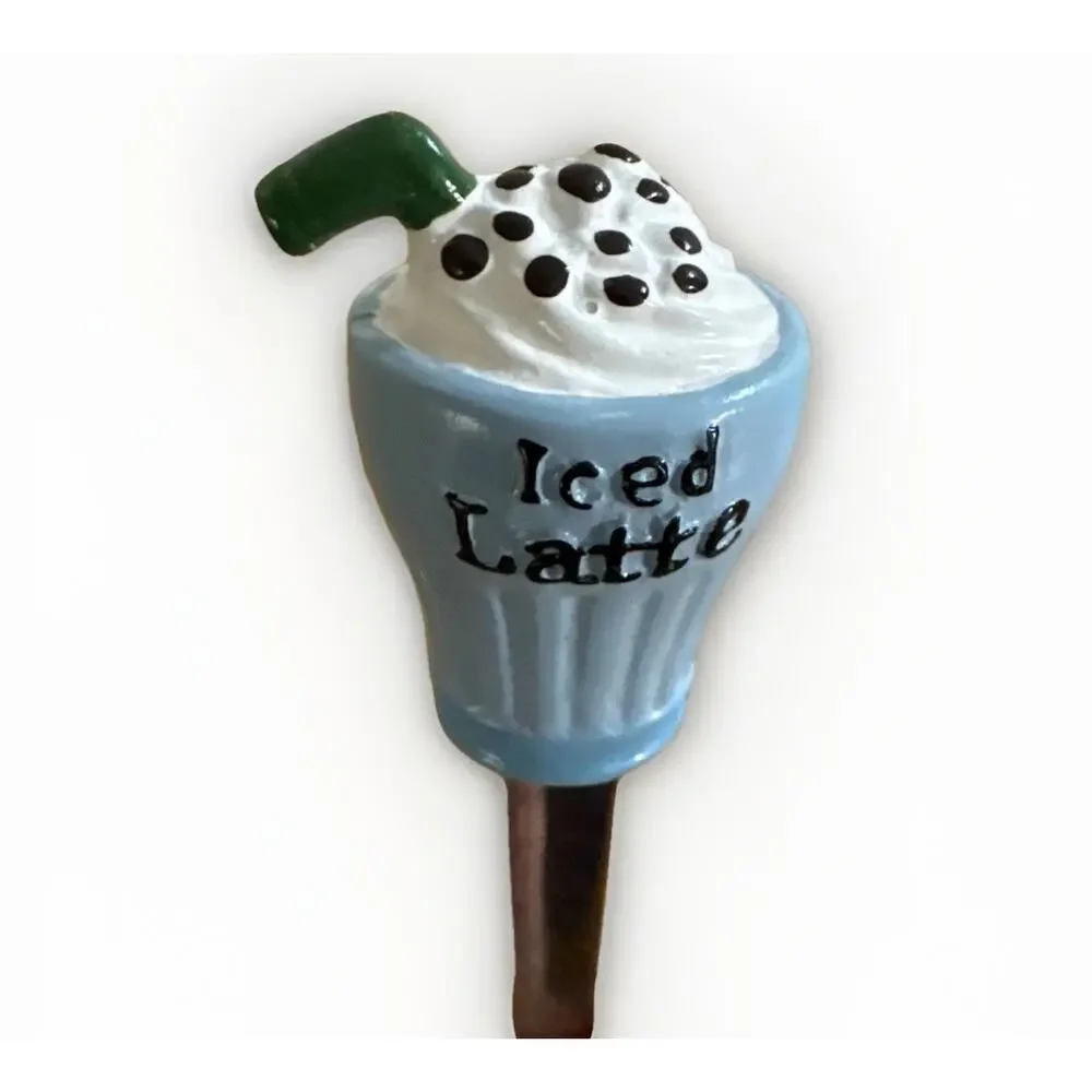 Coffee Themed Appetizer Forks Set Of 4 Cup Pour Over Grinder Latte